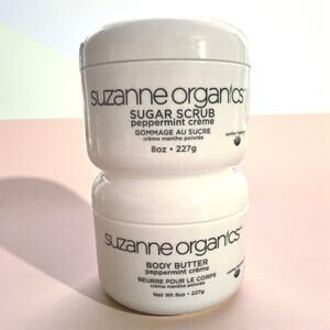 Suzanne Somers Peppermint Creme Sugar Scrub and Body Butter NEW